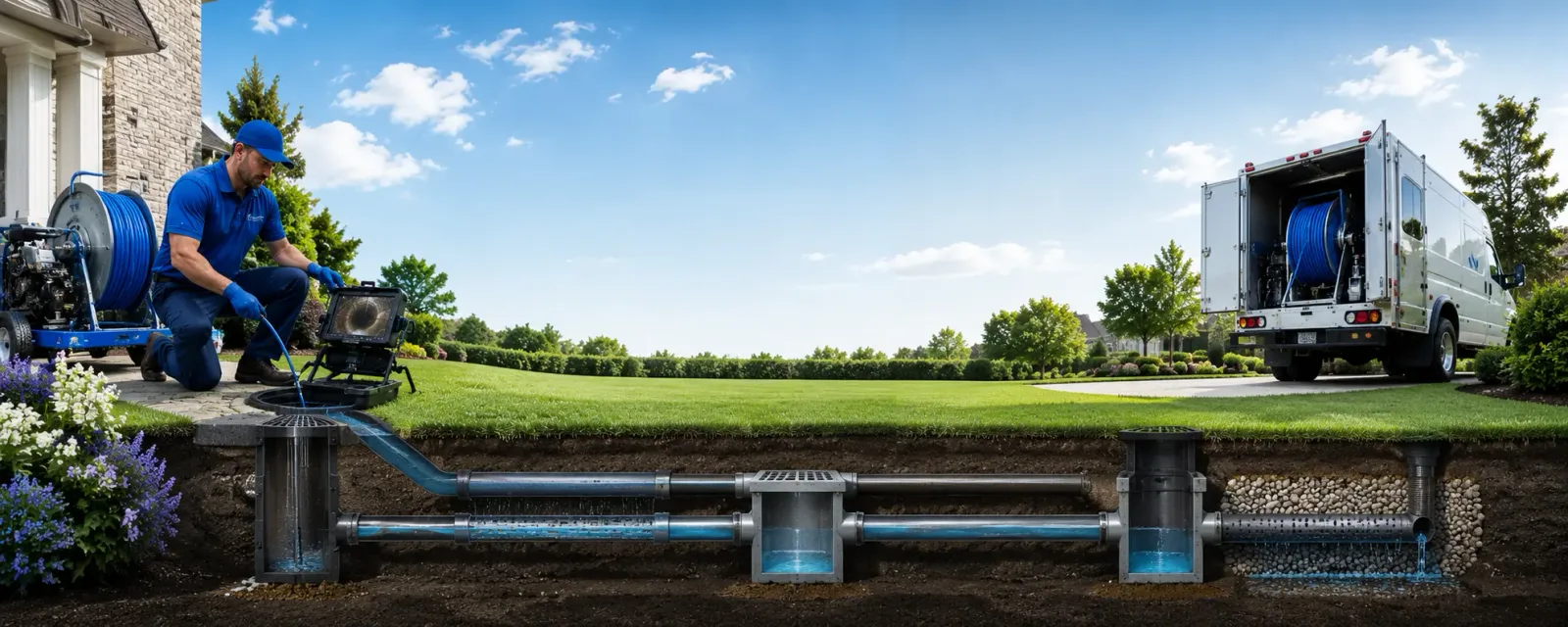 Outdoor drain cleaning information for Bock, MN